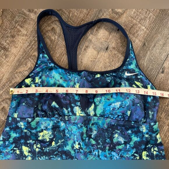 Nike Women Earth Dye Racerback Tankini Set- Size Large - Picture 3 of 10
